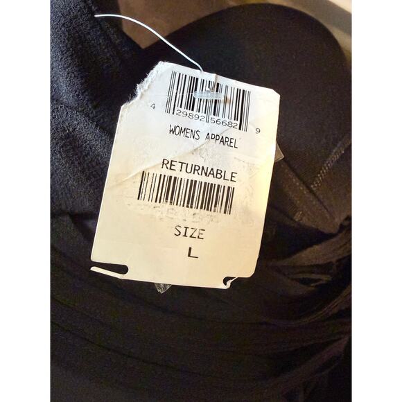 Dress the Population Harlow Crepe Long Black Strappy Gown New - Picture 9 of 9